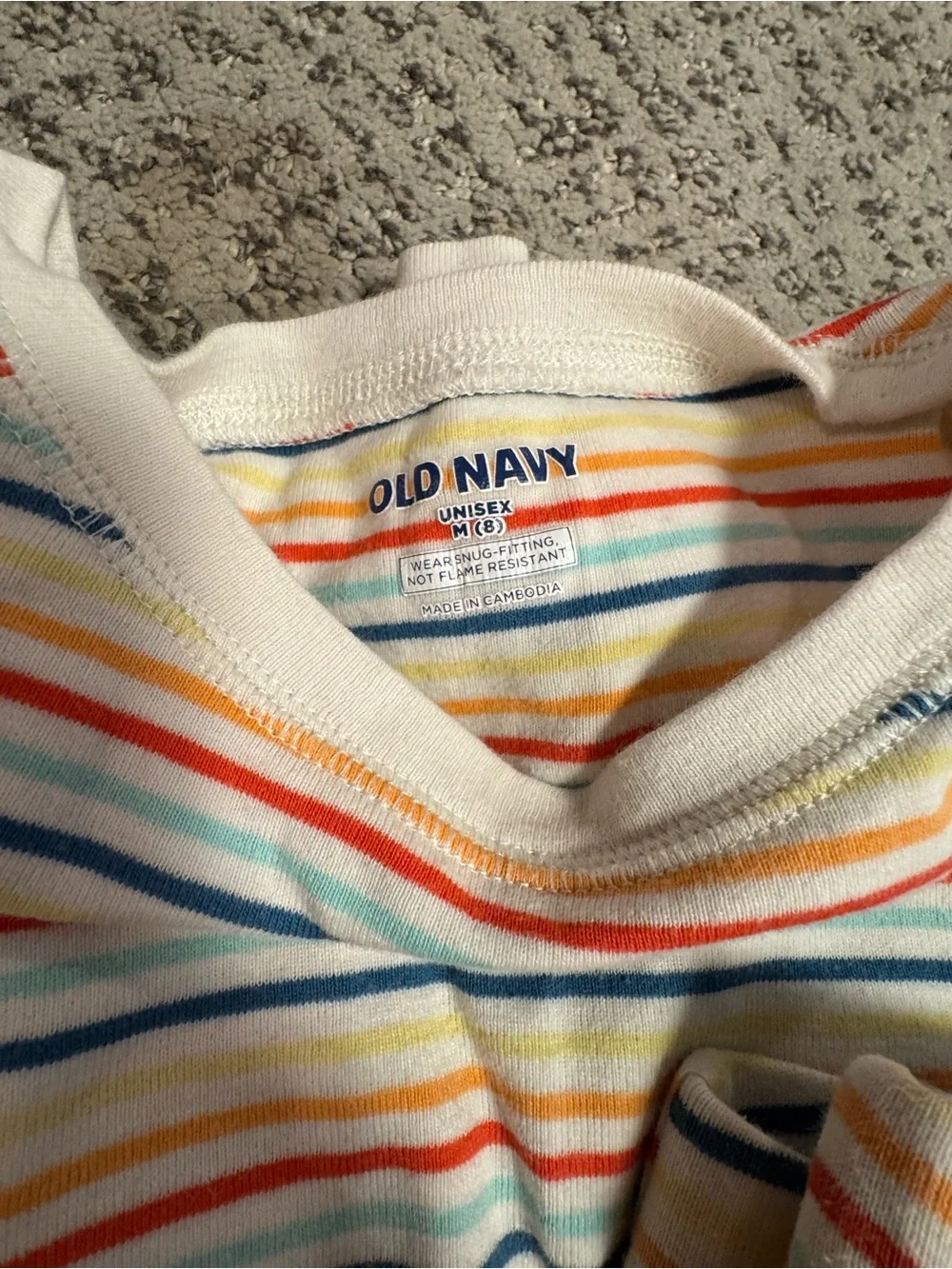 GAP Kids Pajama Set Bundle - Navy, White, Multicolor Stripes